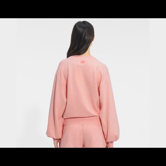 UGG BROOK BALLOON SLEEVE CREWNECK sweatshirt - blush pink medium - Picture 3 of 15